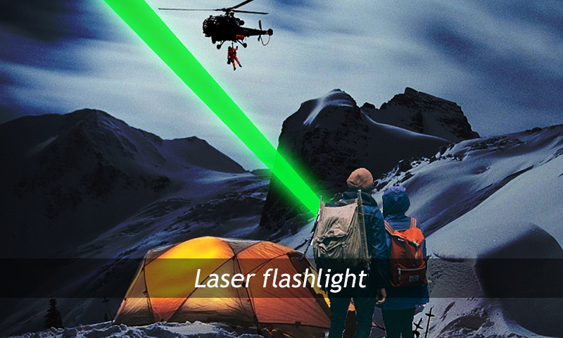 Laser flashlight